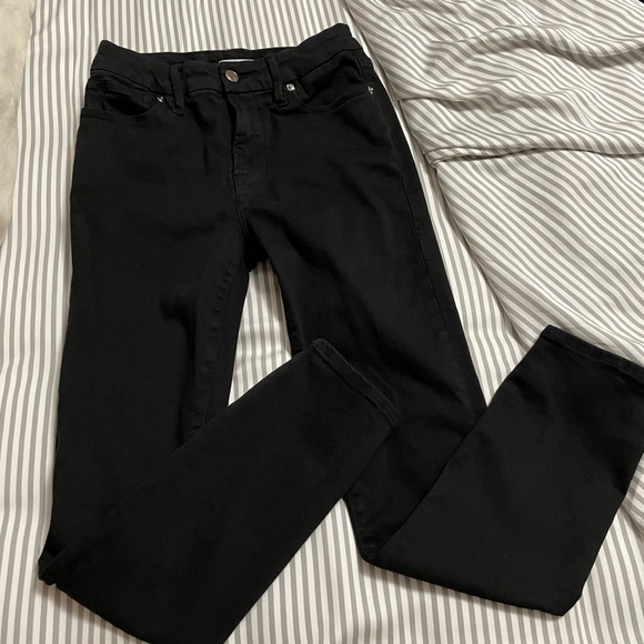 Black cropped Good American Jeans - Picture 2 of 6